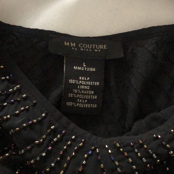 Beaded georgette dressy blouse - Picture 3 of 5